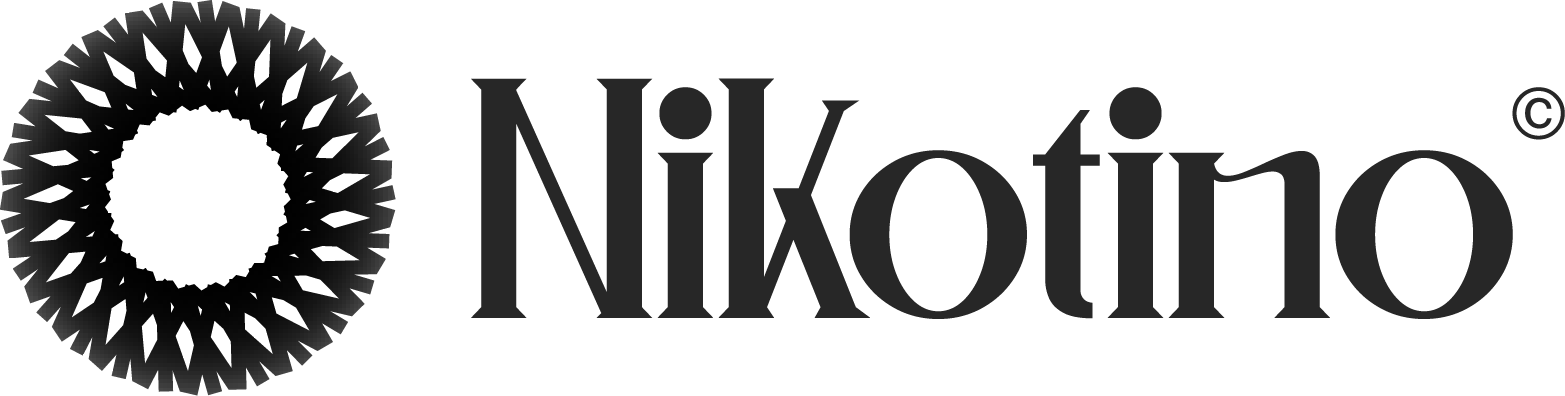 nikotino text logo